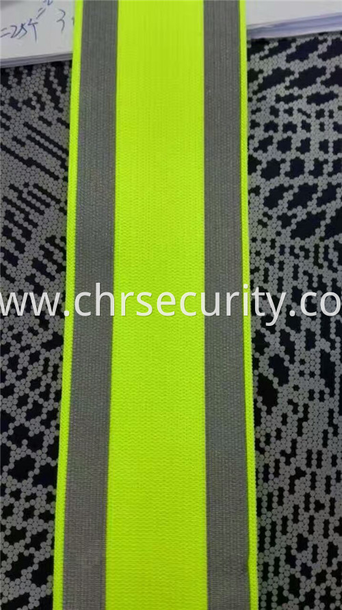 elastic reflective double side fabric flruoscent yellow